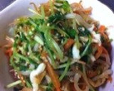 ちょっぴり甘めに☆豆苗の胡麻和え♪作り方2写真