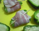 ピーマンのチーズ詰めベーコン巻作り方3写真