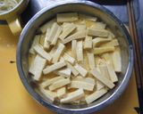 豆腐干し炒めそっくり＊高野豆腐と若芽炒め作り方6写真