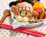 キャラ弁＊ピンク髪のそばかすgirl☆作り方4写真