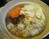 ✿白菜とキノコと肉団子のへるし~簡単鍋✿作り方5写真