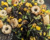 コーンと、ひじき、ごま油炒め。ひじき煮風作り方4写真