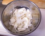 菊とかぶと昆布の酢の物作り方1写真