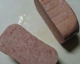 豆乳とスパムと食べるラー油入りつけうどん作り方2写真