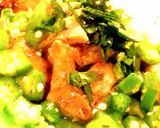 オクラトマトで☆鶏肉柚子こしょうステーキ作り方8写真