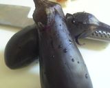 こっくり味☆茄子と竹輪の黒胡麻味噌がらめ作り方2写真