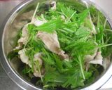 やわらか豚と水菜の冷しゃぶｻﾗﾀﾞ作り方5写真