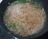 ほろ～りチーズ⋆干エビ＆セロリにゅうめん作り方4写真