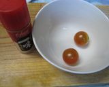もみじおろしの代用品(ミニトマト2個で)作り方1写真