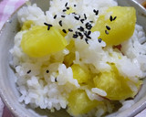 ✿わが家のほっくりさつま芋ご飯✿作り方5写真