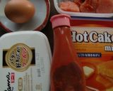 赤のタルタルと明太子入りケーク・サレ作り方1写真