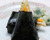 ちくわ磯部揚げチーズの天むす作り方7写真