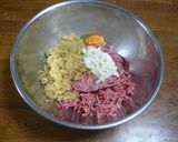 ケーキみたいなミートローフ♪作り方1写真