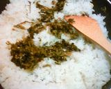 野沢菜チャーハン　（手抜きバージョン）作り方2写真