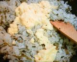 野沢菜チャーハン　（手抜きバージョン）作り方3写真