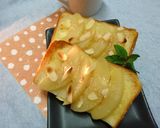 白桃（缶）の蜂蜜梅風味のトースト作り方4写真
