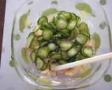 梅味噌風味～長芋ときゅうりの酢あえ作り方4写真