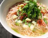 ほろ～りチーズ⋆干エビ＆セロリにゅうめん作り方5写真