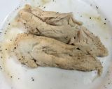 レンチンでしっとり!鶏ささ身の中華サラダ作り方3写真