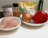 ズッキーニとパプリカの簡単無水カレー作り方1写真