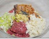 鯖缶で照り焼き風ハンバーグ☆作り方1写真
