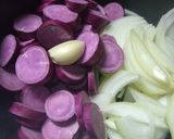 紫さつま芋のポタージュスープ★味噌仕立て作り方2写真