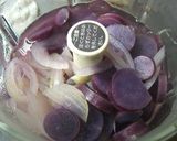 紫さつま芋のポタージュスープ★味噌仕立て作り方3写真
