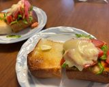 ピーマン山盛りピザトースト作り方4写真