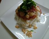 かりかりベーコンとめんたいチーズ丼♪作り方3写真