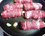 牛肉の玉子こんにゃくアスパラ巻き作り方5写真
