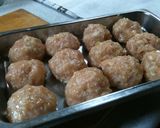 鳥肉団子のケチャップウスター炒め作り方1写真