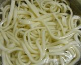豆乳とスパムと食べるラー油入りつけうどん作り方9写真