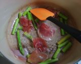 アスパラと生ハムフェトチーネ作り方2写真