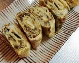 みょうがとちりめんじゃこ入り卵焼き作り方4写真