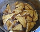 お揚げの甘煮　きつね丼ぶり作り方2写真