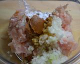 鶏ひき肉の大葉ハンバーグ作り方2写真