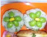 青昆布草原に枝豆コーンのお花ごはん♪作り方9写真