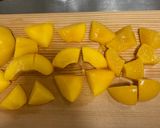 黄桃の濃いミルク寒天作り方1写真