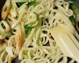 ちくわとネギの焼きうどん カレー風味作り方4写真