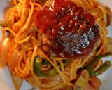 友人宅のハンバーグナポリタン作り方3写真