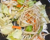 野菜シャキシャキホルモン焼きうどん作り方3写真