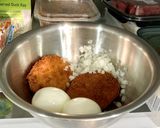 居酒屋アレンジ/コロッケポテトサラダ作り方2写真