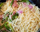 アスパラベーコンのペペロンチーノ作り方4写真
