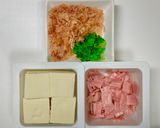 ベーコンと木綿豆腐のカレーあんかけ作り方1写真