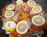 鶏肉とレモンで作るアヒージョ作り方4写真