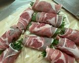 豚しゃぶ肉の大葉みょうが巻き作り方2写真