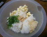 大人好み♡生姜＆チーズの薬味おにぎり作り方1写真