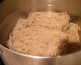お昼ご飯には手軽に、”冷たい肉蕎麦”作り方3写真