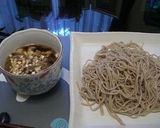 お昼ご飯には手軽に、”冷たい肉蕎麦”作り方5写真