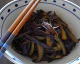 簡単！なすの皮だけ！カレー味きんぴら作り方5写真